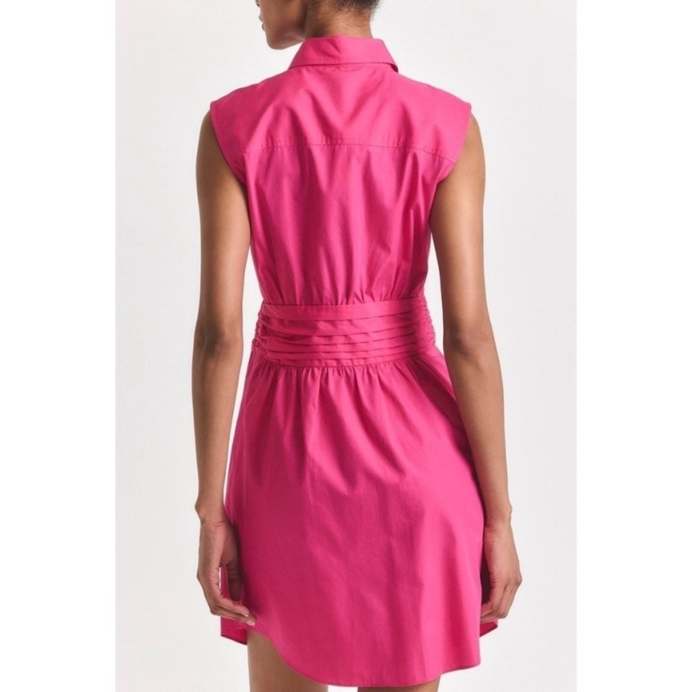 New Derek Lam 10 Crosby Cora Sleeveless Cotton Shirtdress Pink size 6 - Picture 6 of 12